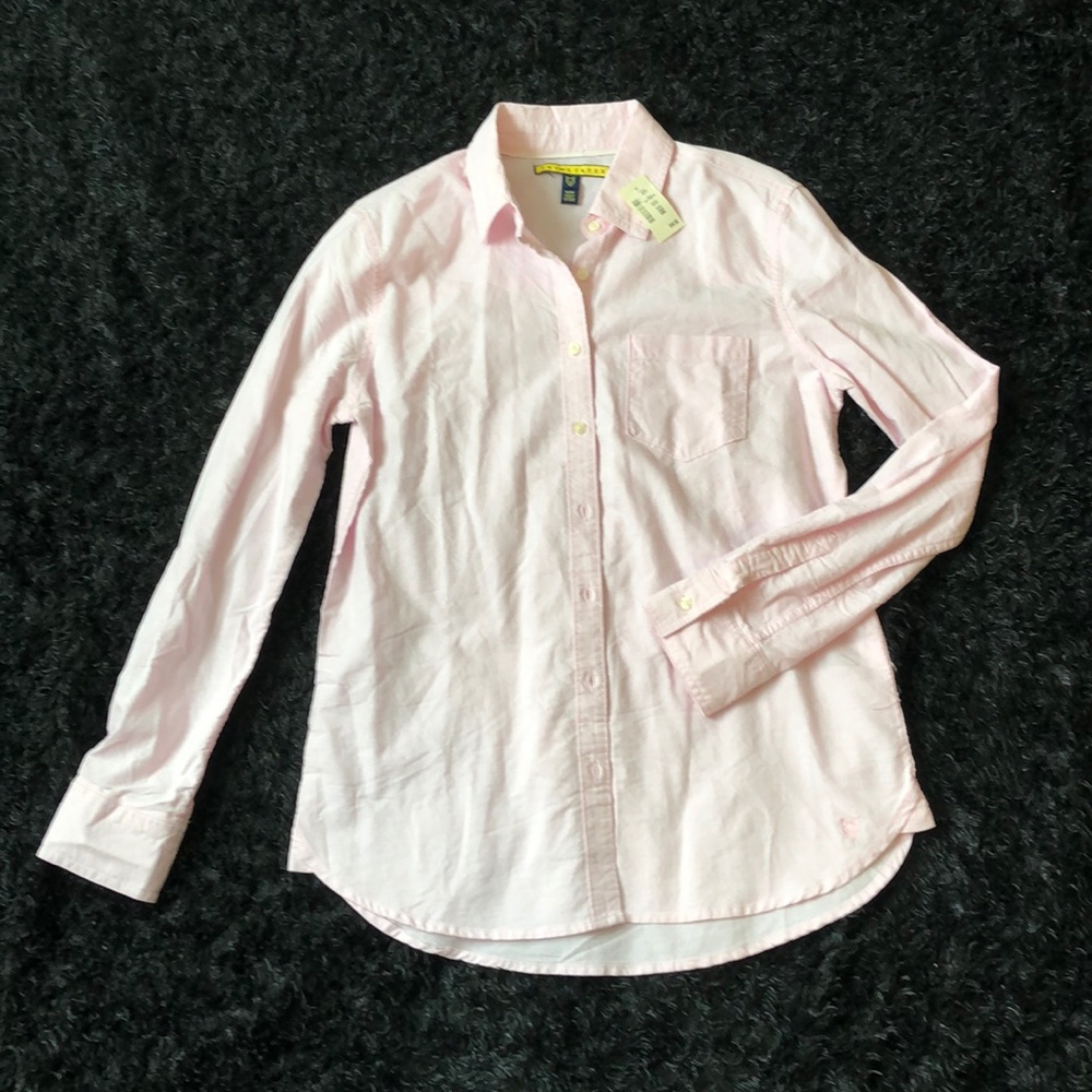 Light pink prince & fox long sleeve button up